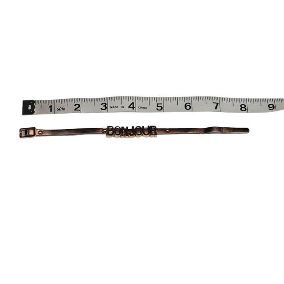 3/ $15 BCBGeneration Bonjour Bracelet Rose Gold Bronze - Picture 7 of 10